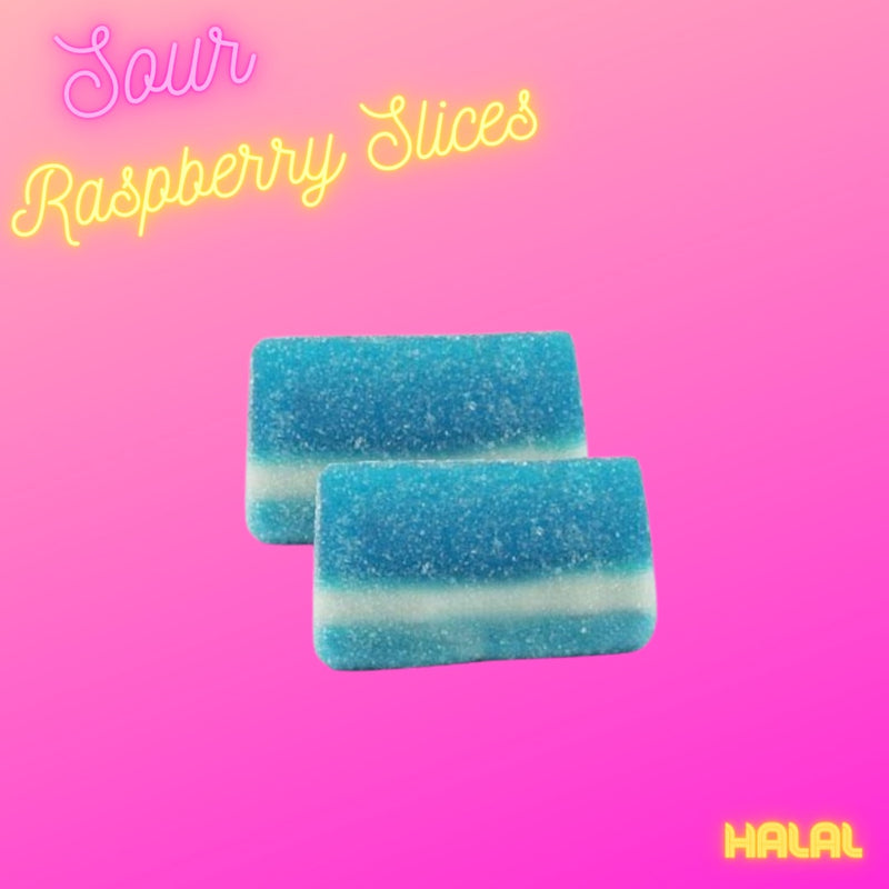 Sour Raspberry Slices (100g)