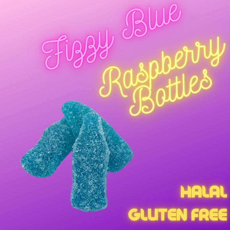 Fizzy Blue Raspberry Botbots (100g)