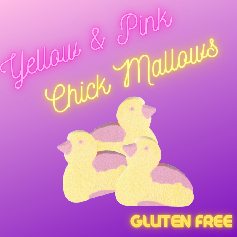Yellow & Pink Chick Mallows (50g)
