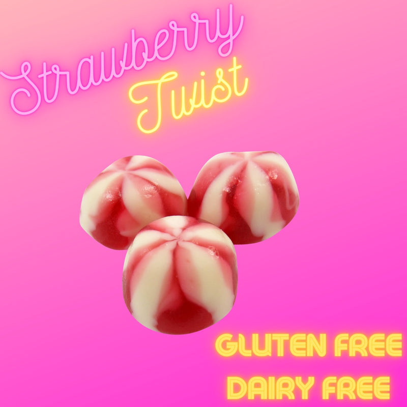 Strawberry Twist Kisses (100g)