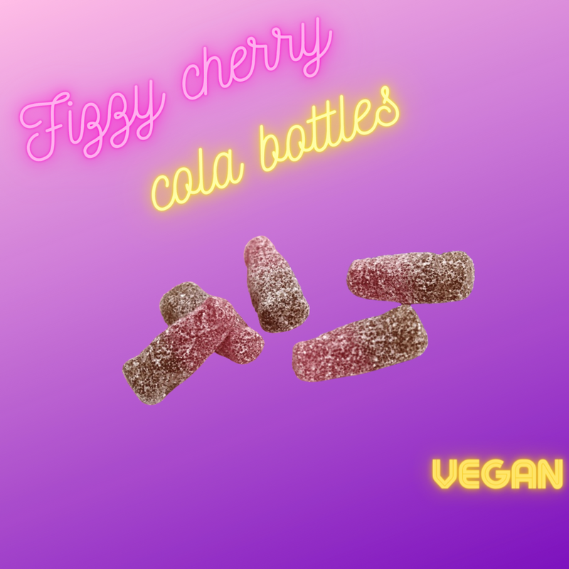 Fizzy cherry cola bottles (100g)