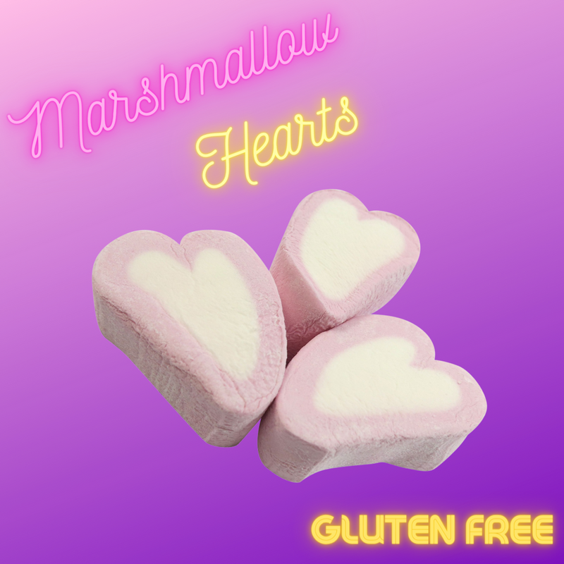 Marshmallow Hearts (50g)