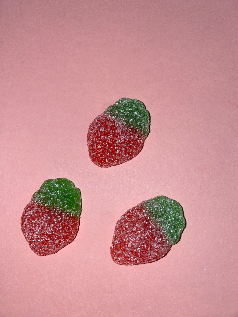 Fizzy strawberries (100g)
